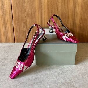 Tom Ford Pussy Power Slingback in Fuchsia